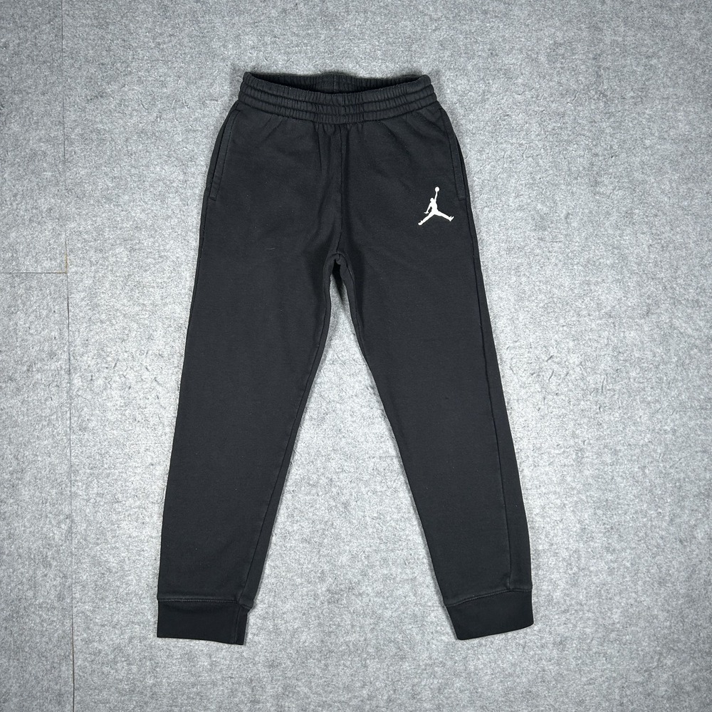 Jordan Sweatpants Boys M (10-12 YRS)(20x21.5) Black Jogger Jumpman Fleece Youth